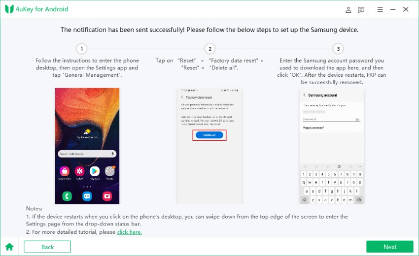 factory reset samsung