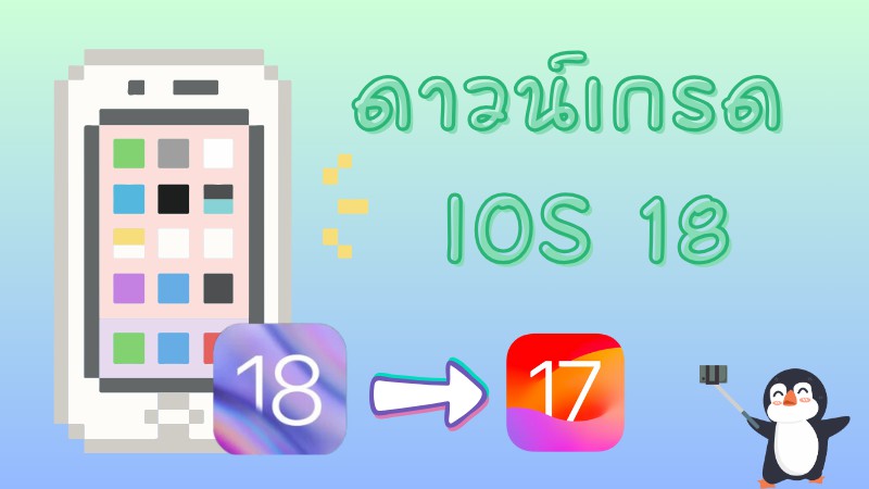 ดาวน์เกรด ios 18 beta