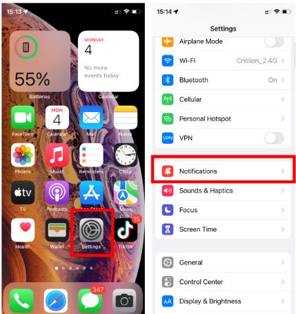open app notification sound