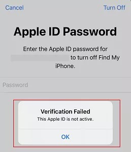 this apple id is not active