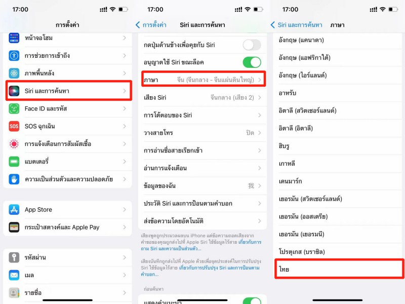 iphone dictation not working on ios 16 - change siri language