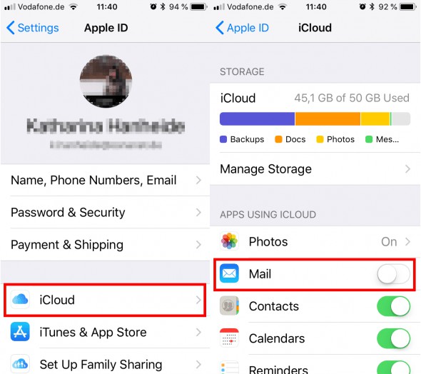 icloud mail on