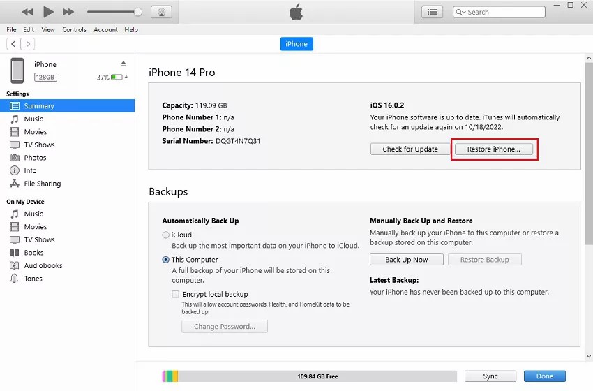 how to unlock iphone without password and apple id by itunes