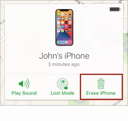 unlock iPhone 13/13 mini/13 Pro (Max) via find my iphone