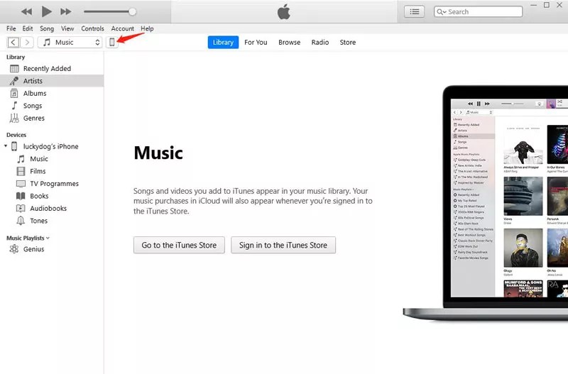 connect iphone to itunes